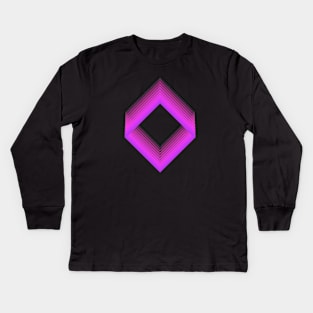 Abstract Diamond Gradient 1 Kids Long Sleeve T-Shirt